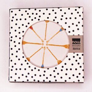 Danica Now Designs Round Coaster Set of 4 Soak Up Lake Life Cork Bottoms Ceramic